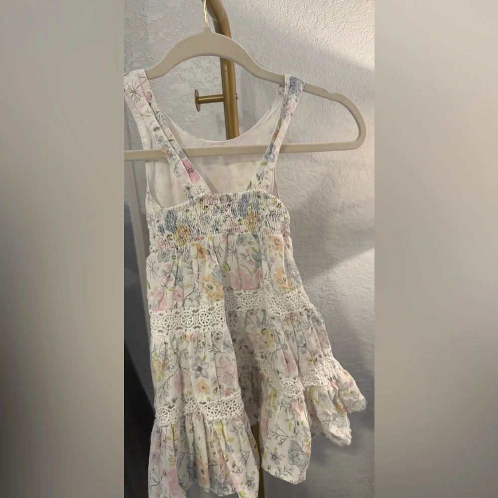 Tommy Bahama Girls Floral Tiered Dress Size 2T Crochet Lace Summer Sundress - Picture 5 of 8